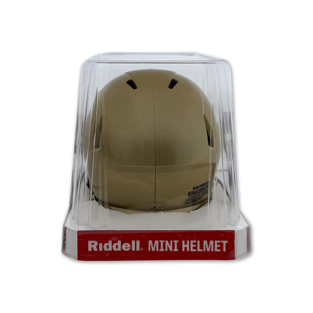 Navy Midshipmen Mini Speed Football Helmet (Gold)
