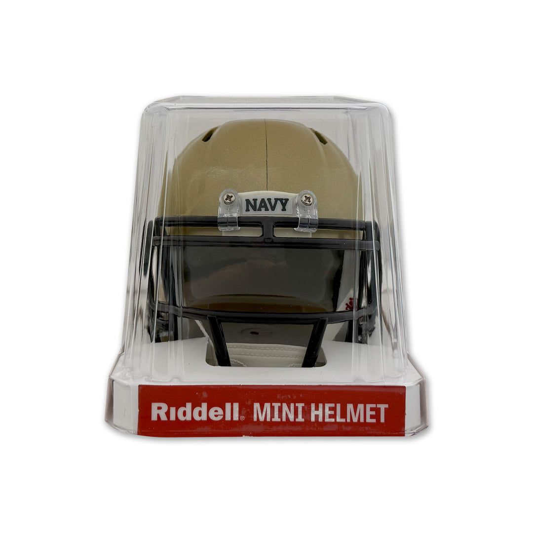 Navy Midshipmen Mini Speed Football Helmet (Gold)