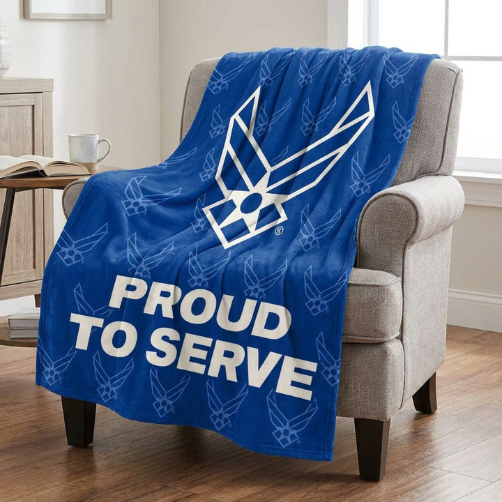 Air Force Proud to Serve Ultra Soft Blanket (50"x60")
