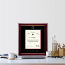 Load image into Gallery viewer, United States Marine Corps Gold Embossed Gallery Certificate Frame (Vertical)*