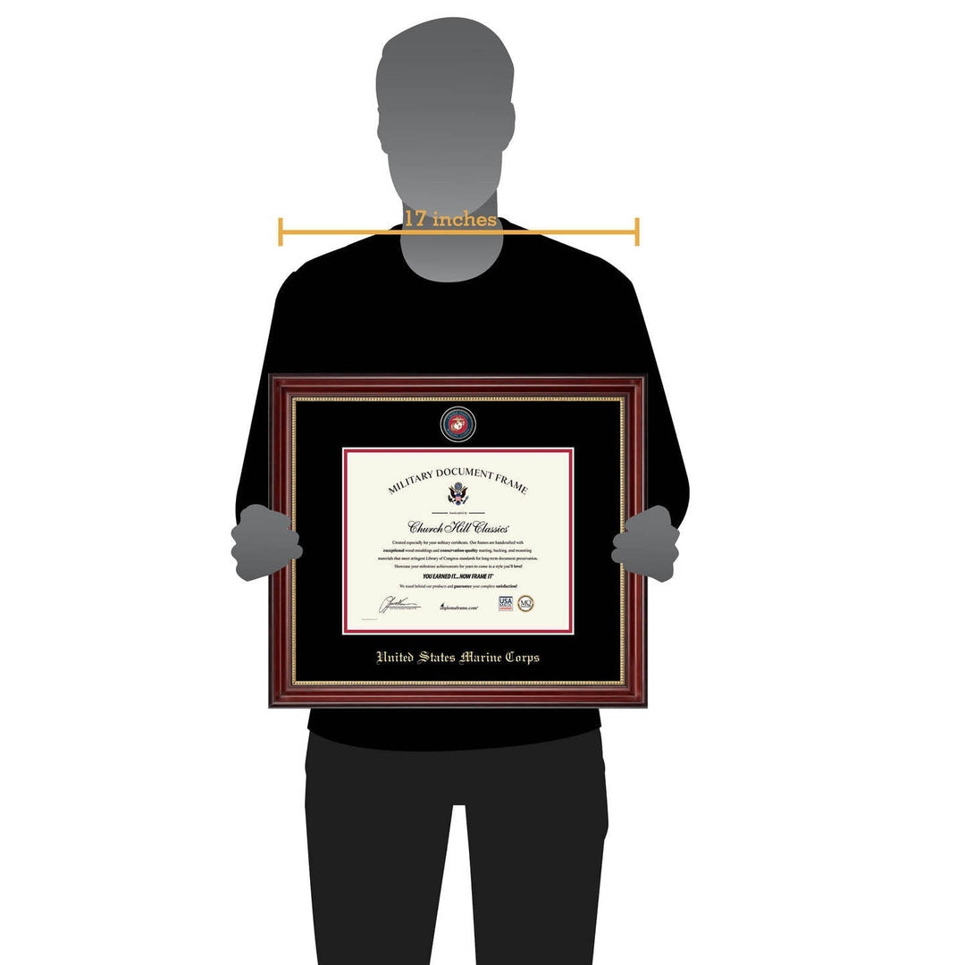 United States Marine Corps Masterpiece Medallion Certificate Frame (Horizontal)*
