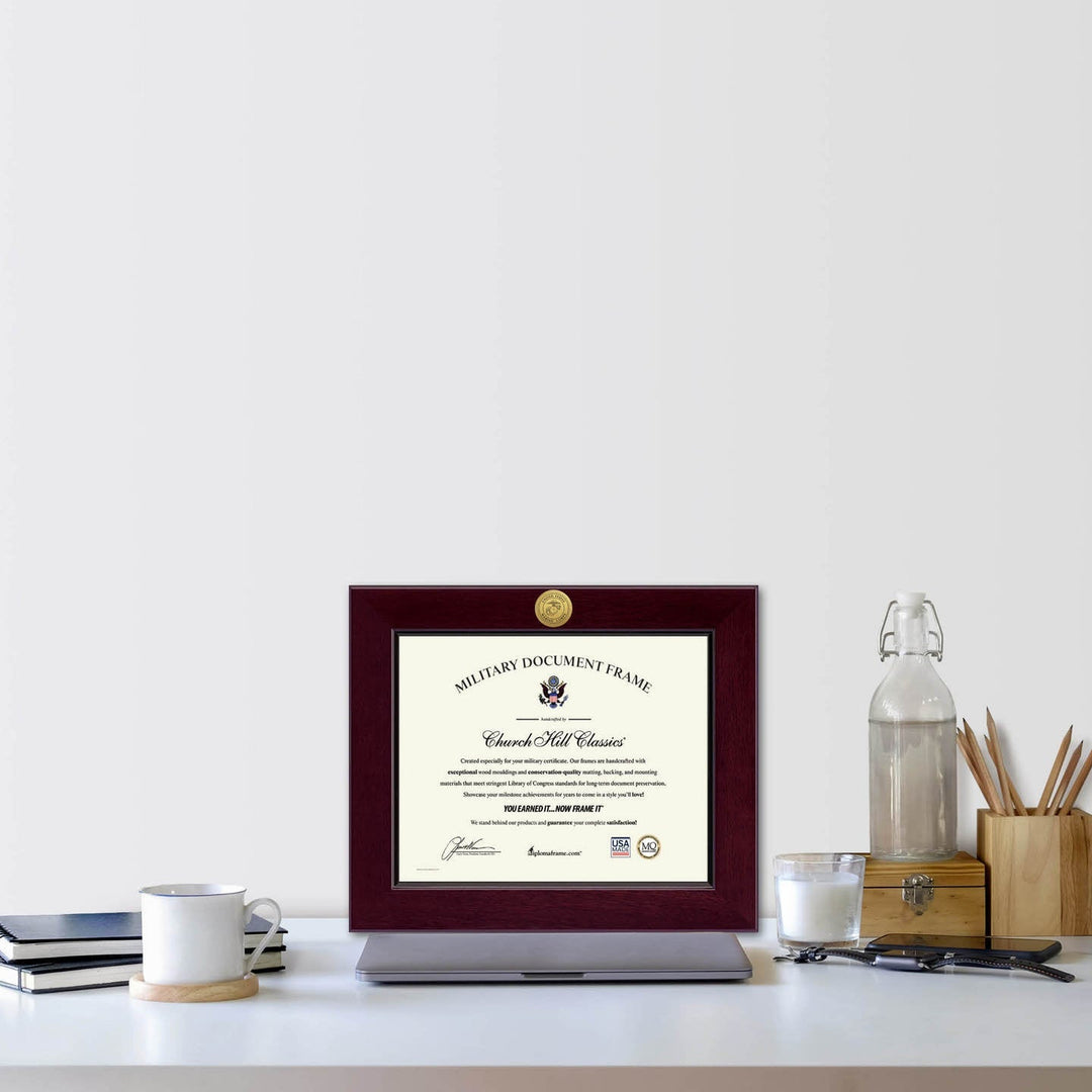 United States Marine Corps Century Gold Engraved Certificate Frame (Horizontal)*
