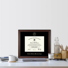 Load image into Gallery viewer, United States Marine Corps Gold Embossed Studio Certificate Frame (Horizontal)*
