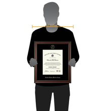 Load image into Gallery viewer, United States Marine Corps Gold Embossed Studio Certificate Frame (Vertical)*