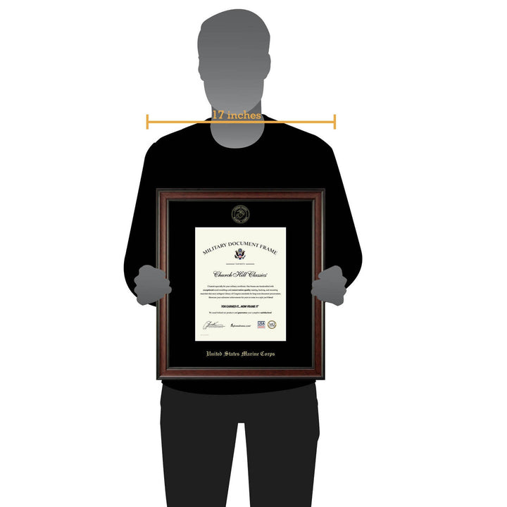 United States Marine Corps Gold Embossed Studio Certificate Frame (Vertical)*