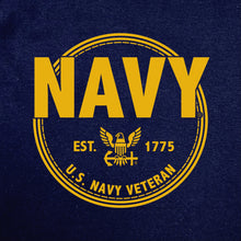 Load image into Gallery viewer, Navy Veteran 1/4 Zip