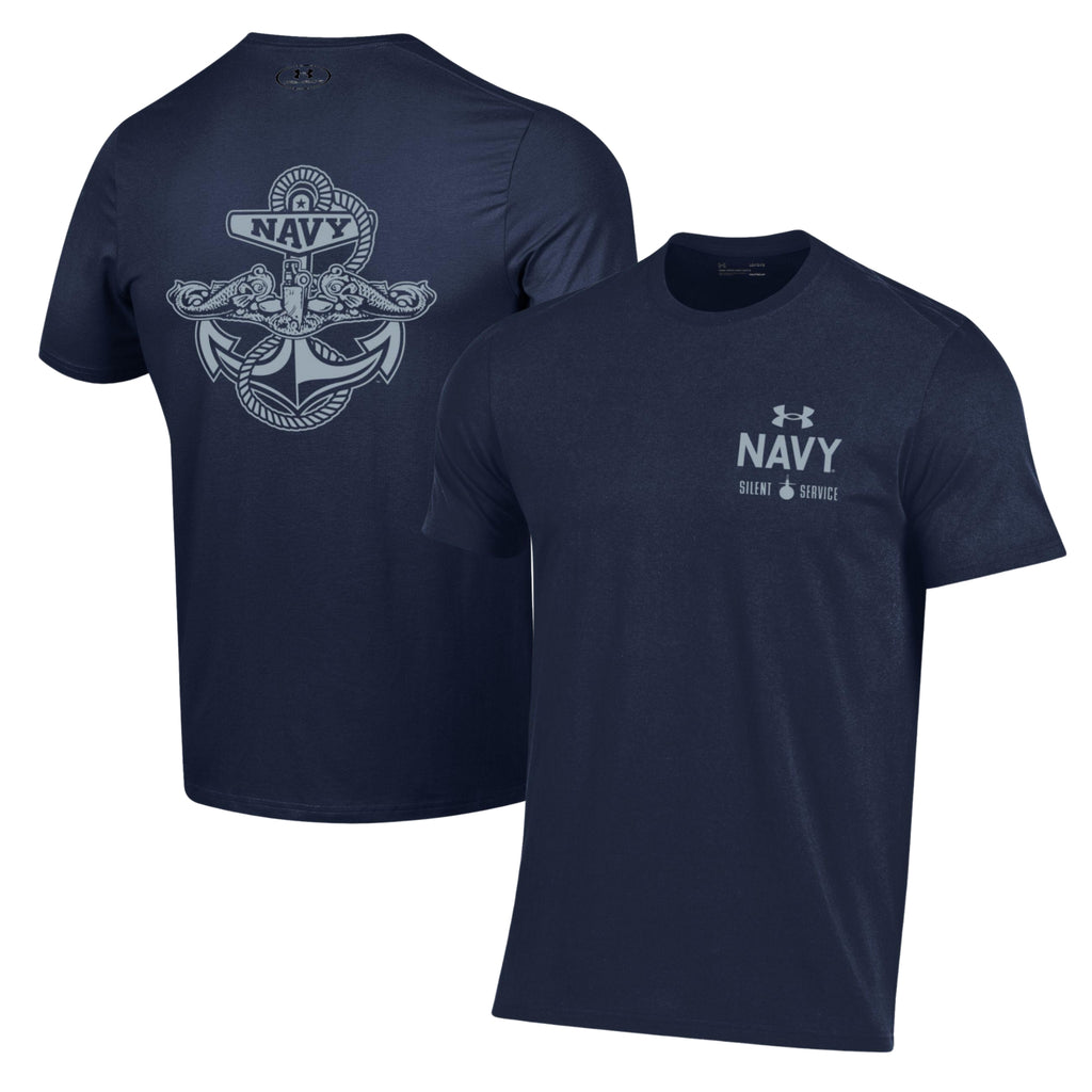 Navy Under Armour 2023 Rivalry Anchor Silent Service Performance Cotton T-Shirt (Navy)