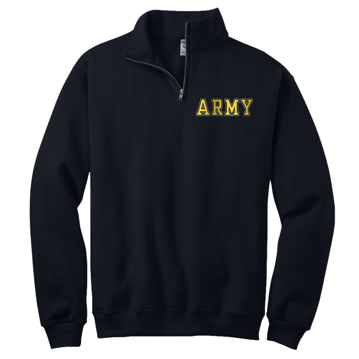 Army 1/4 Zip Sweatshirt (Black)