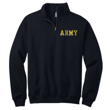 Load image into Gallery viewer, Army 1/4 Zip Sweatshirt (Black)