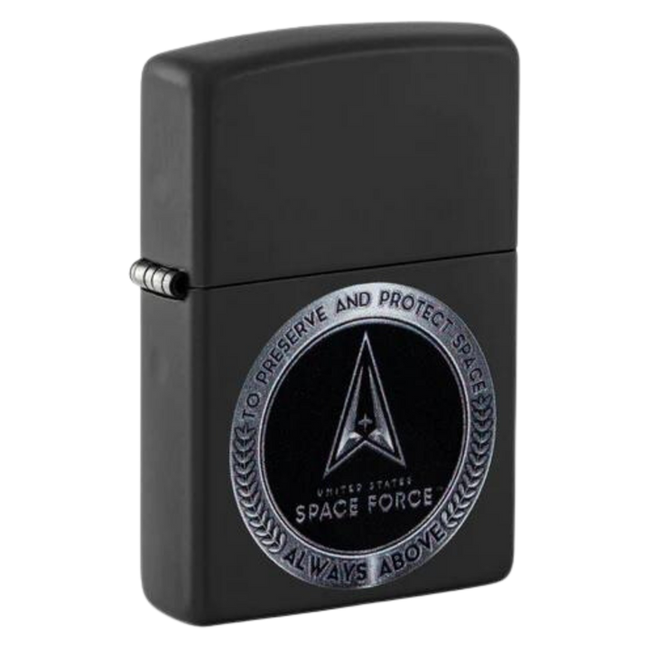 Space Force Black Matte Zippo