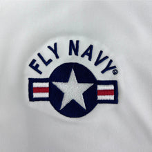 Load image into Gallery viewer, Navy Fly Navy Performance Polo (White)