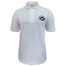 Load image into Gallery viewer, Navy Fly Navy Performance Polo (White)