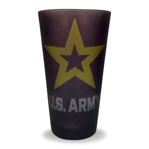 Army Star Logo Frosted Mixing Glass Tumbler