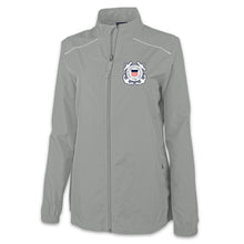 Load image into Gallery viewer, Coast Guard Seal Ladies Pack-N-Go Full Zip Jacket