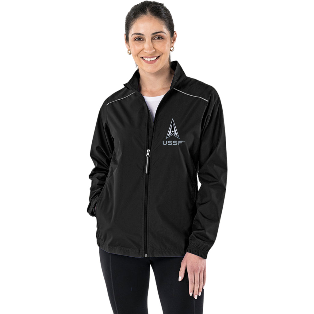 Space Force Delta Ladies Pack-N-Go Full Zip Jacket