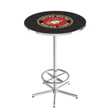 Load image into Gallery viewer, Marines EGA Pub Table with Foot Rest