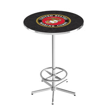 Load image into Gallery viewer, Marines EGA Pub Table with Foot Rest*