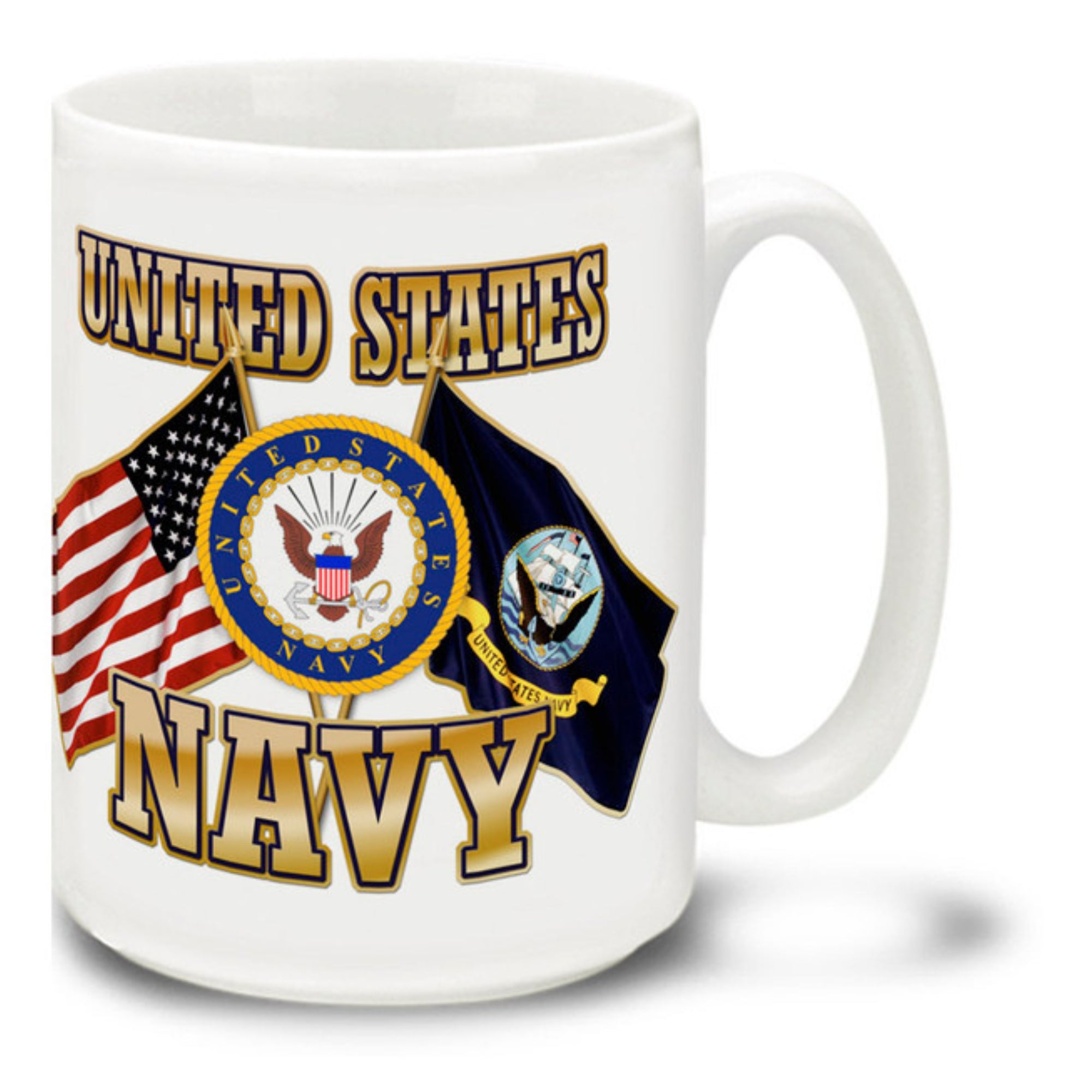 United States Navy Cross Flags Mug
