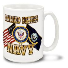 Load image into Gallery viewer, United States Navy Cross Flags Mug