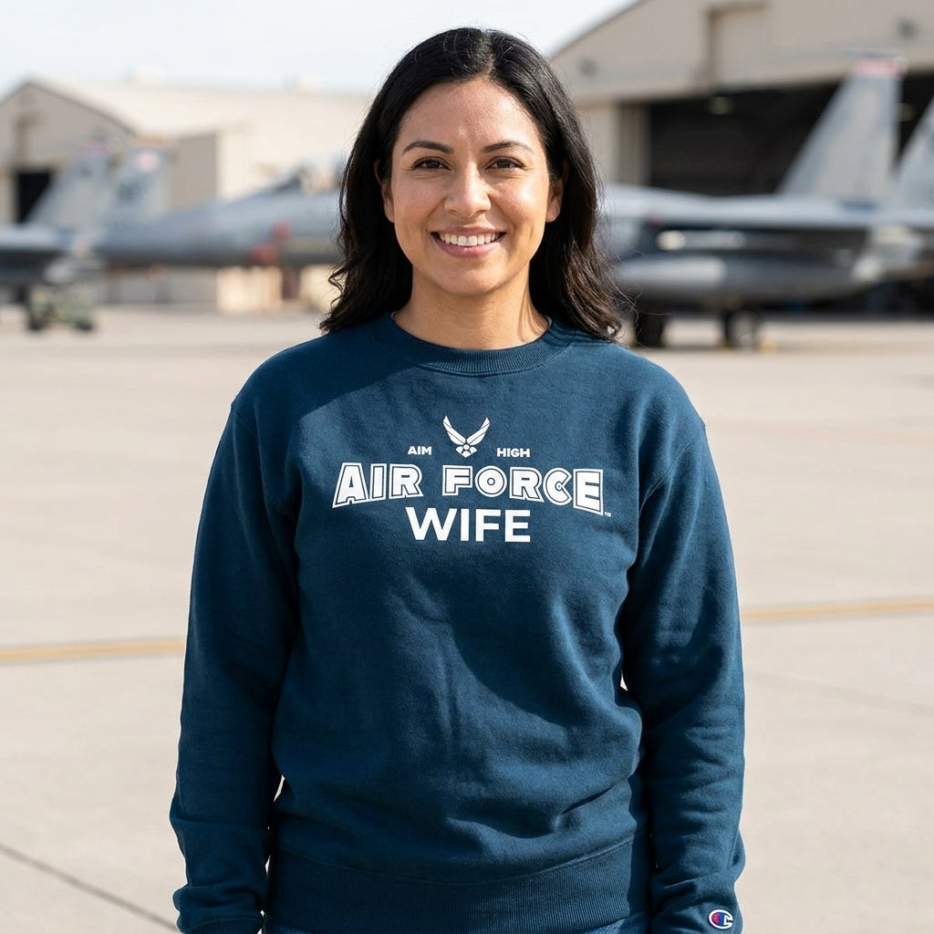 Air Force Family Women's Champion Crewneck Sweatshirts