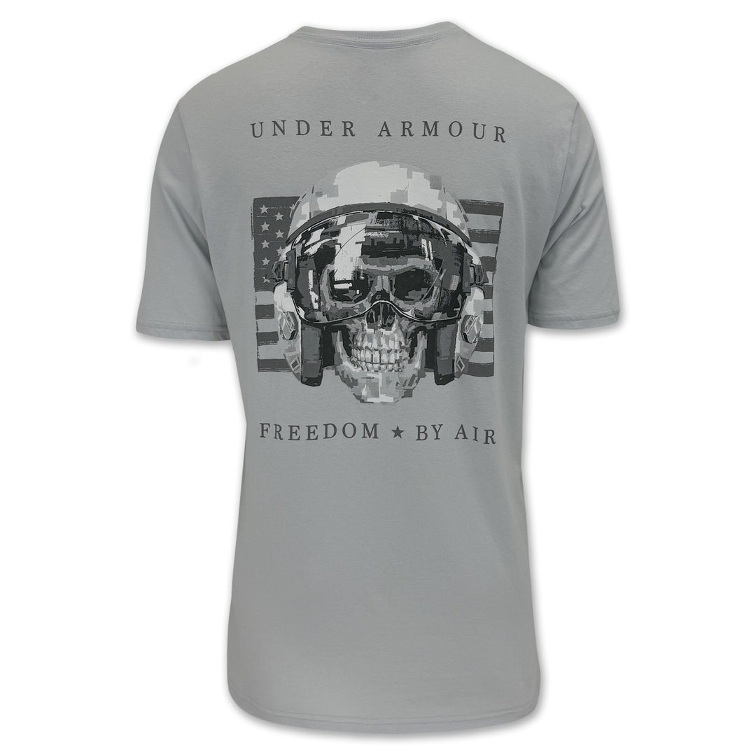 Air Force Under Armour Freedom By Air Skull T-Shirt (Grey)
