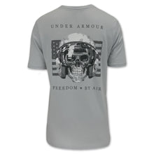 Load image into Gallery viewer, Air Force Under Armour Freedom By Air Skull T-Shirt (Grey)