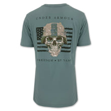 Load image into Gallery viewer, Army Under Armour Freedom By Land Skull T-Shirt (Green)