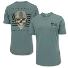 Load image into Gallery viewer, Army Under Armour Freedom By Land Skull T-Shirt (Green)
