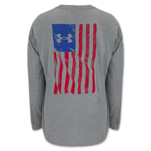 Load image into Gallery viewer, Under Armour Freedom Flag Long Sleeve T-Shirt (Grey)