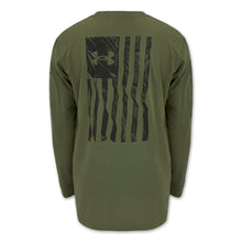 Load image into Gallery viewer, Under Armour Freedom Flag Long Sleeve T-Shirt (OD Green)