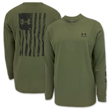Load image into Gallery viewer, Under Armour Freedom Flag Long Sleeve T-Shirt (OD Green)