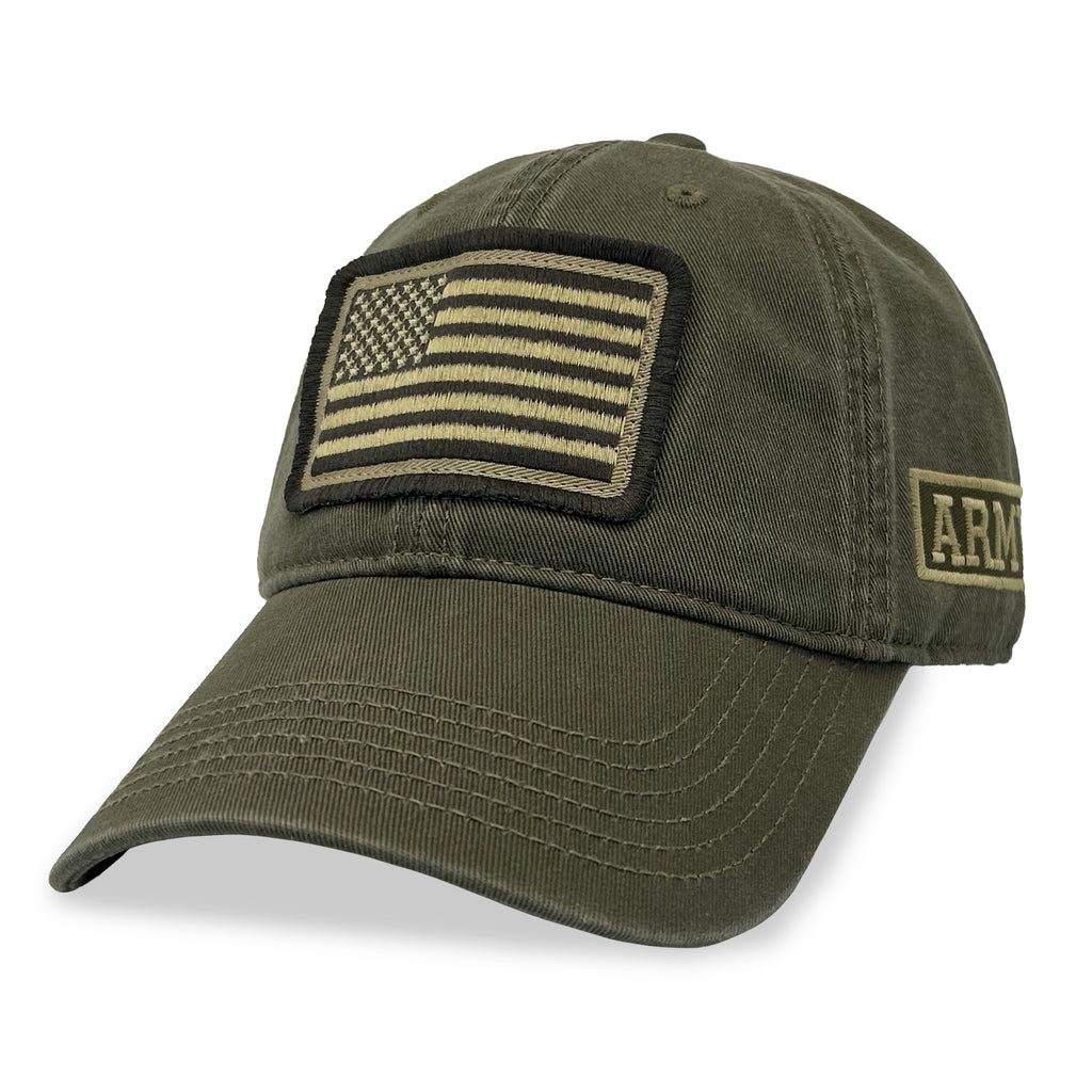 Army Patch Flag Hat (Moss) – Armed Forces Gear