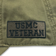 Load image into Gallery viewer, USMC EGA Veteran Twill Hat (Moss)