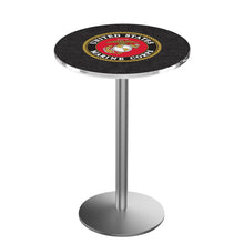 Load image into Gallery viewer, Marines EGA Pub Table with Round Base