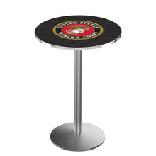 Load image into Gallery viewer, Marines EGA Pub Table with Round Base*