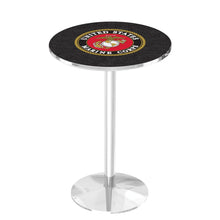 Load image into Gallery viewer, Marines EGA Pub Table with Round Base*