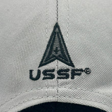 Load image into Gallery viewer, Space Force Logo Two Tone Flag Hat (Black/Grey)