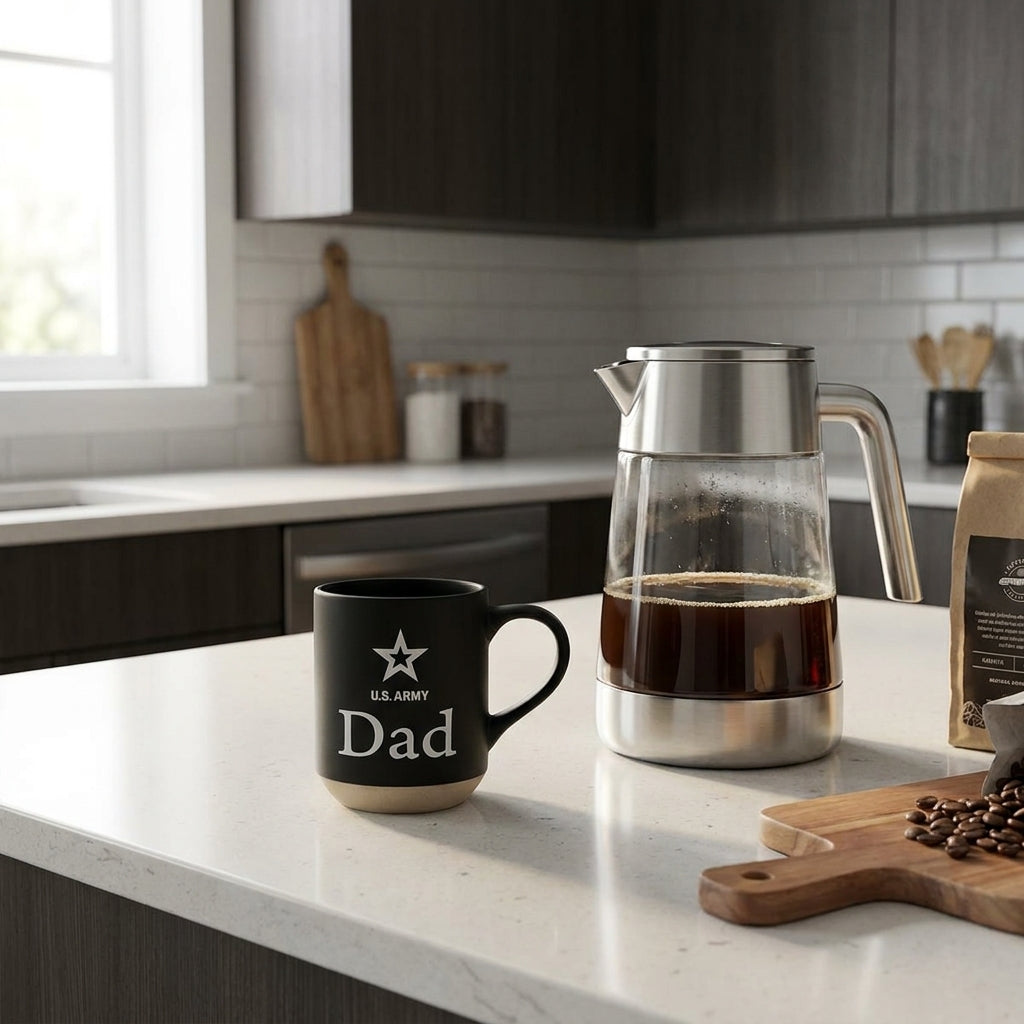 Army Dad 16oz Matte Sandstone Mug