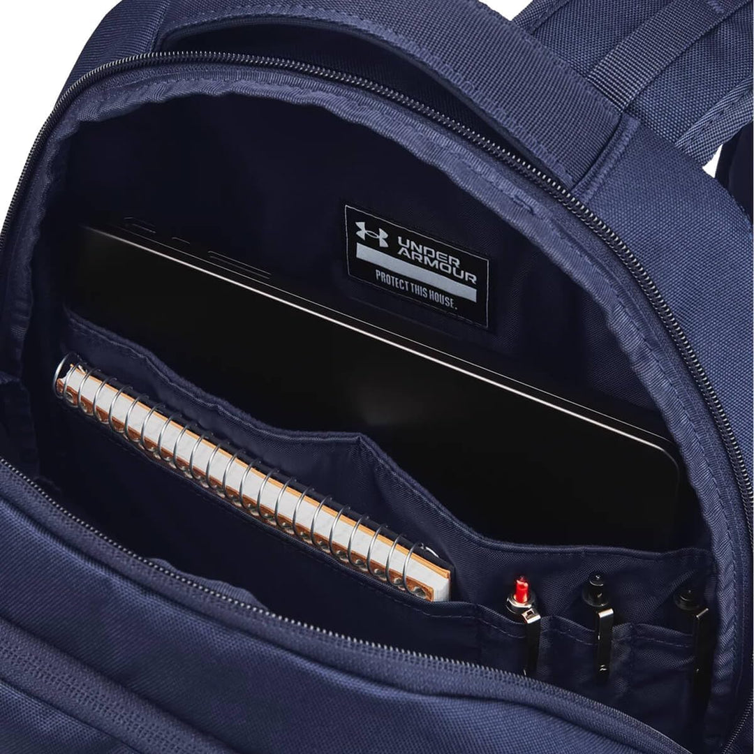 U.S. Air Force Wings Under Armour Hustle 6.0 Backpack (Navy)