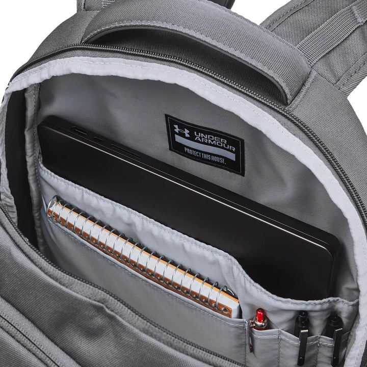 U.S. Air Force Wings Under Armour Hustle 5.0 Backpack (Grey)