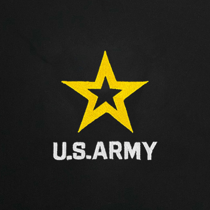 Army Star Atmos Pro Fleece Lined Hooded Jacket (Black)