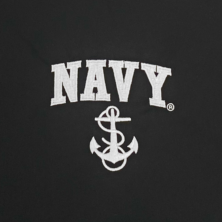Navy Anchor Atmos Pro Fleece Lined Hooded Jacket (Black)