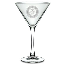 Load image into Gallery viewer, Marines Seal 10oz Martini Glass*