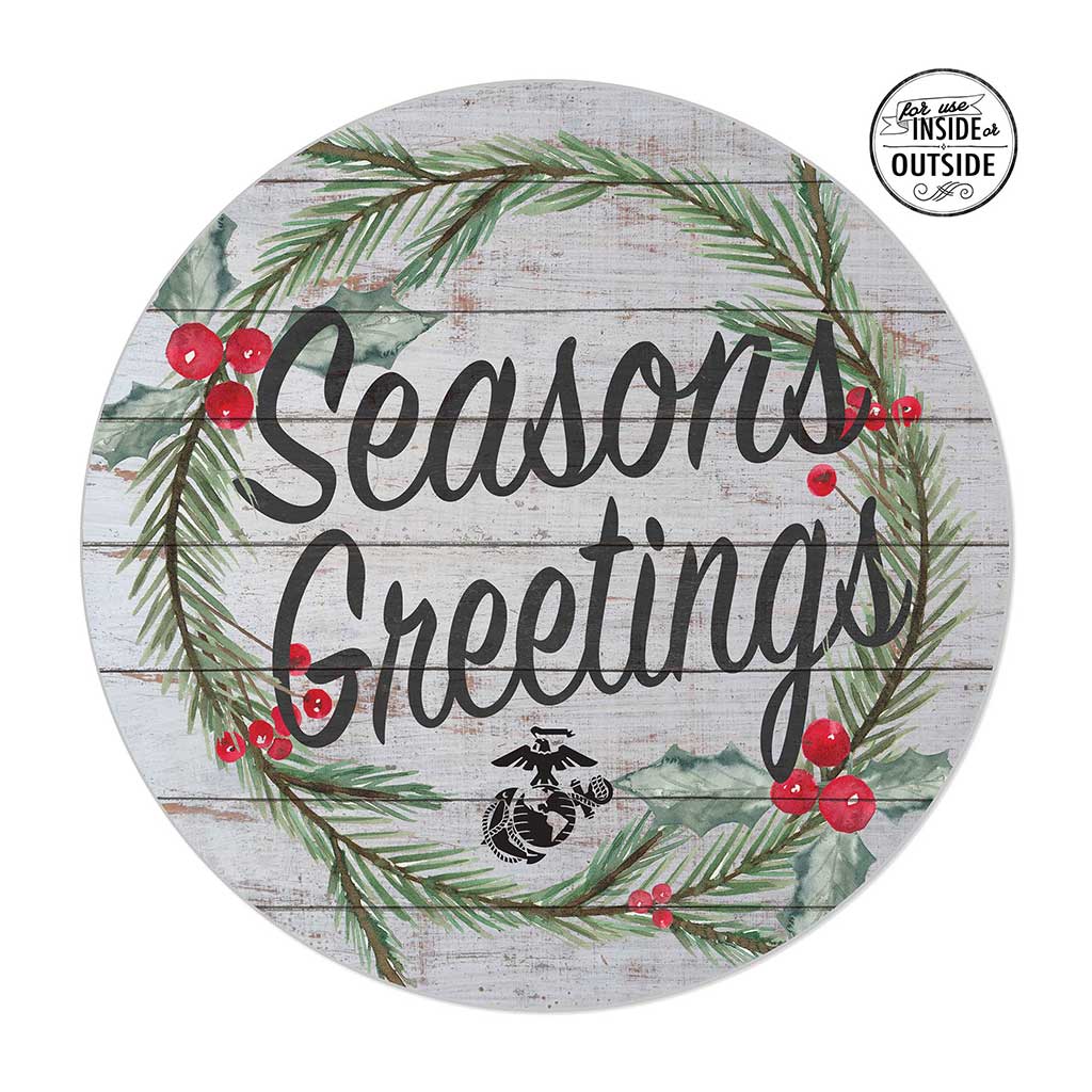 USMC Seasonal Indoor/Outdoor Circle Sign (20x20)*
