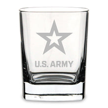 Load image into Gallery viewer, US Army Square 11.75oz Double Old Fashion Glass*