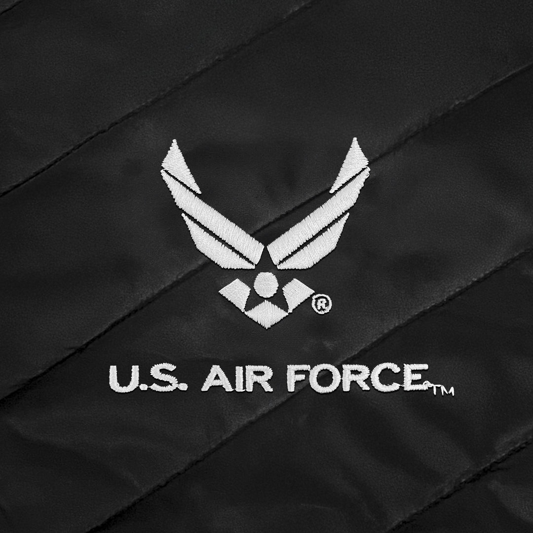 Air Force Wings Ladies Long Helio Insulated Coat (Black)