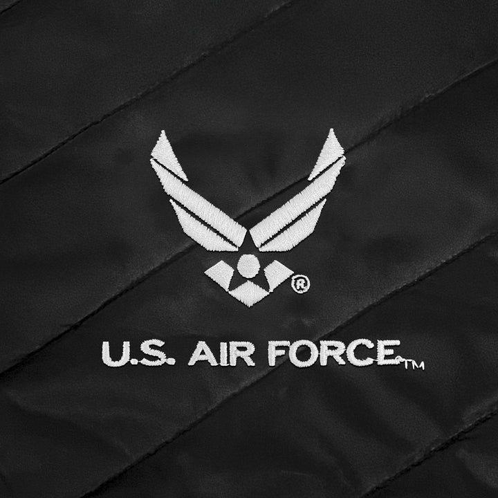 Air Force Wings Ladies Long Helio Insulated Coat (Black)