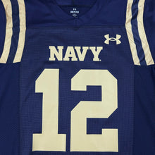 Load image into Gallery viewer, Navy Under Armour Sideline Replica #12 Football Jersey (Navy)
