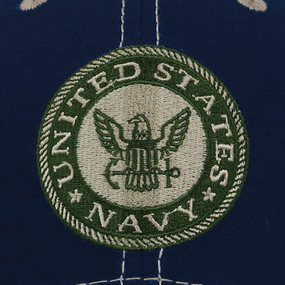 United States Navy Seal Camo Back Hat (Navy)