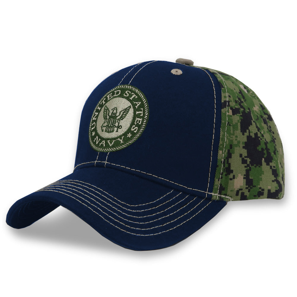 United States Navy Seal Camo Back Hat (Navy)